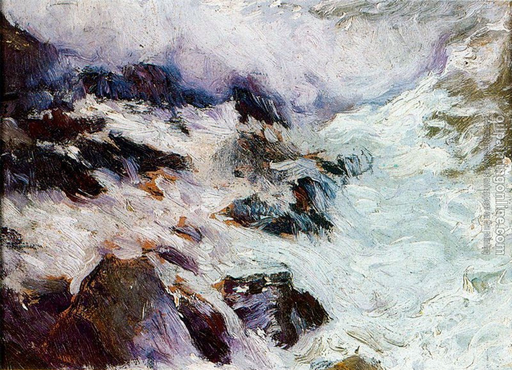Joaquin Sorolla y Bastida - Sea and rocks (Javea)